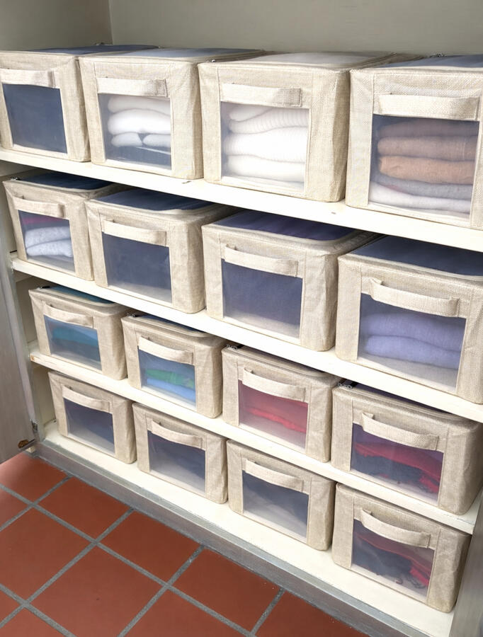 Moth protected sweater organization Moth protected sweater organization